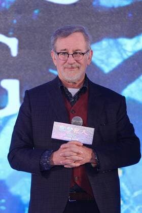 BEIJING, CHINA - OCTOBER 10: American director Steven Allan Spielberg attends premiere of his own film Big Friendly Giant on October 10, 2016 in Beijing, China.  CFP493630475