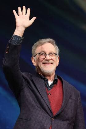 BEIJING, CHINA - OCTOBER 10: American director Steven Allan Spielberg attends promotional event for his film Big Friendly Giant at Tsinghua University on October 10, 2016 in Beijing, China.  CFP493630648