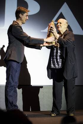Spanish actress Terele Pavez receive the Nosferatu Award at Festival de Cine Fantastico de Sitges in Barcelona. October 12, Spain. 2016.  (20161012007)