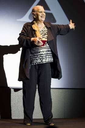 Spanish actress Terele Pavez receive the Nosferatu Award at Festival de Cine Fantastico de Sitges in Barcelona. October 12, Spain. 2016.  (20161012008)