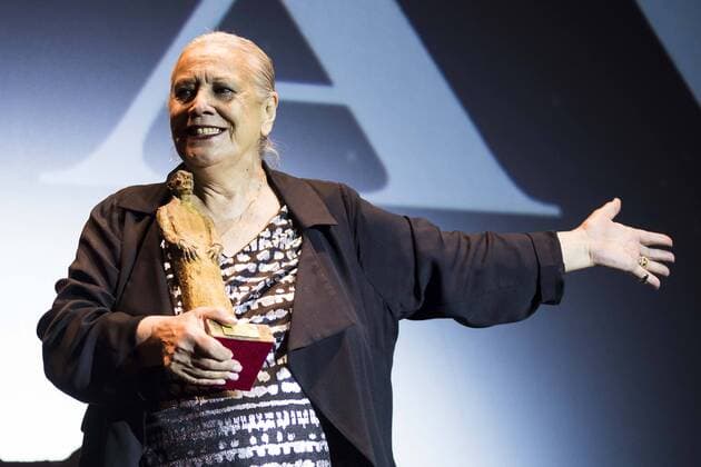 Spanish actress Terele Pavez receive the Nosferatu Award at Festival de Cine Fantastico de Sitges in Barcelona. October 12, Spain. 2016.  (20161012009)
