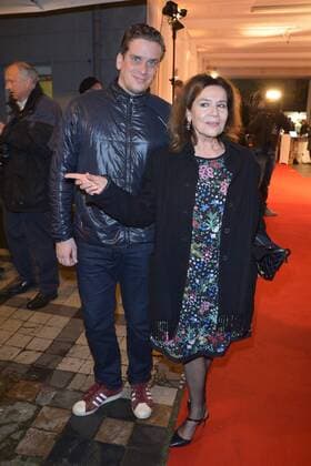 Premiere Welt der Wunderlichs Hannelore Elsner, Sohn Dominik Elsner Ankunft zur Premiere die Welt der Wunderlichs im Kantkino in Berlin am 12.10.2016