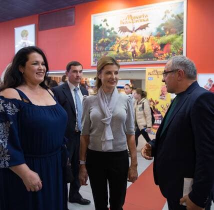 Maryna Poroschenko bei der Premiere eines Kinderfilms in Kiew Maryna Poroshenko Participates In Opening Of Mykyta Kozhemiaka Animation Film Prepremiere In Kyiv  Copyright: MarkivxMykhailo 478159