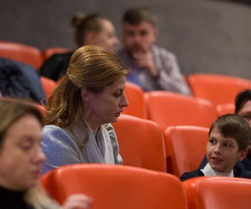 Maryna Poroschenko bei der Premiere eines Kinderfilms in Kiew Maryna Poroshenko Participates In Opening Of Mykyta Kozhemiaka Animation Film Prepremiere In Kyiv  Copyright: MarkivxMykhailo 478160