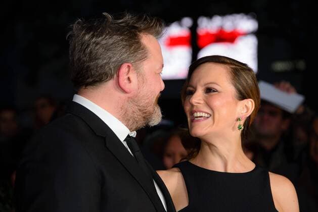 . 14 10 2016. London, Odeon, Leicester Square, United Kingdom. Guy Garvey and Rachael Stirling arrive at Their Finest Film Premiere.  xChrisxJosephx xi-Imagesx IIM-13601-0036
