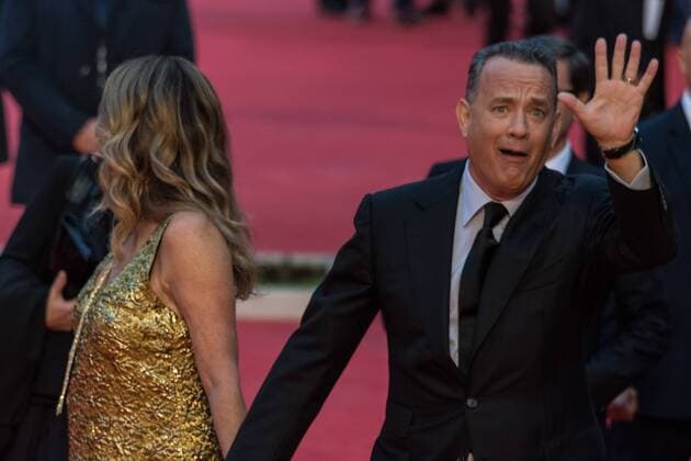 Rome: 11th Film Festival Tom Hanks and Rita Wilson during the Film Festival, Eleventh Edition. Red carpet with Moonlight.  AndreaxRonchini