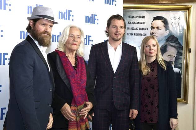 Joi Johannsson, Hildegard Schmahl, Felix Klare und Maya Bothe bei der Premiere des ARD Fernsehfilms Der Island-Krimi: Der Tote im Westfjord in der Astor Film Lounge. Berlin, 13.10.2016 Foto:xA.xBuggex xFuturexImage