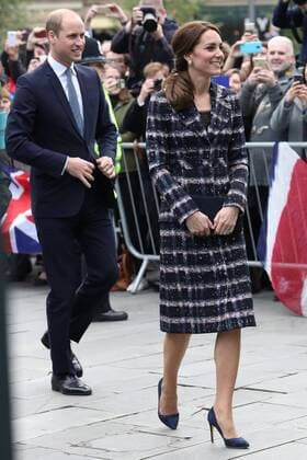 . 14 10 2016. Manchester, United Kingdom. The Duke and Duchess of Cambridge arriving at the National Football Museum in Manchester.  xStephenxLockx xi-Imagesx IIM-13603-0004