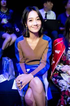 SHANGHAI, CHINA - OCTOBER 13: Hostess and actress Zhu Dan attends the C.J.YAO presentation as part of the Shanghai Fashion Week Spring Summer 2017 at Xintiandi Hall A on October 13, 2016 in Shanghai, China.  CFP493763038