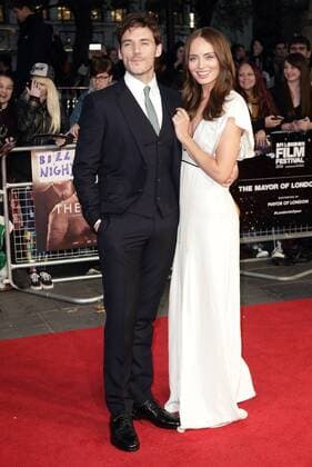 English actor Sam Claflin and his wife, Laura Haddock attending the Their Finest premiere at Odeon Leicester Square, during the BFI London Film Festival. OCTOBER 13th 2016  GBHx163270