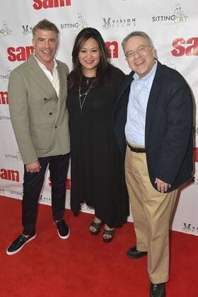 Bryan Batt, Sibyl Santiago und Nicholas Brooks bei der Premiere des Kinofilms Sam im Laemlee s Royal Theater. Los Angeles, 13.10.2016 Foto:xD.xStarbuckx xFuturexImage