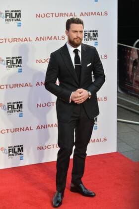 October 14, 2016 - London, London, UK - ARRON TAYLOR-JOHNSON attends the Nocturnal Animals film premiere of as part of the London Film Festival. London, UK. London UK  - ZUMAl94_