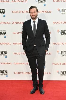 October 14, 2016 - London, London, UK - ARMIE HAMMER attends the Nocturnal Animals film premiere of as part of the London Film Festival. London, UK. London UK  - ZUMAl94_