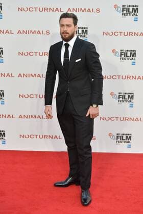 October 14, 2016 - London, London, UK - ARRON TAYLOR-JOHNSON attends the Nocturnal Animals film premiere of as part of the London Film Festival. London, UK. London United Kingdom  - ZUMAl94_