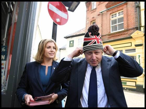 Photo filed Sunday 16th October 2016- It s Been reported that Boris Johnson was set to declare Britain was better off in the European Union, just two days before he announced he would be campaigning for Brexit. Boris Johnson wrote unpublished newspaper column urging Britain to stay in the EU just TWO DAYS before announcing he was pro-Brexit . 16 06 2016. London, United Kingdom. Boris Johnson Vote Leave Campaign- East Anglia. The Former Mayor Of London Boris Johnson buys a n Union Jack wooly hat while Campaigning in Cromer, Norfolk, with Penny Mourdant Junior Minister for Defence.  xAndrewxParsonsx xi-Imagesx IIM-13613-0043