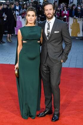 October 16, 2016 - London, London, UK - London, UK. Armie Hammer and Elizabeth Chambers attend the 'Free Fire' Closing Night Gala screening during the 60th BFI London Film Festival at Odeon Leicester Square on October 16, 2016 in London, England  - ZUMAl94_