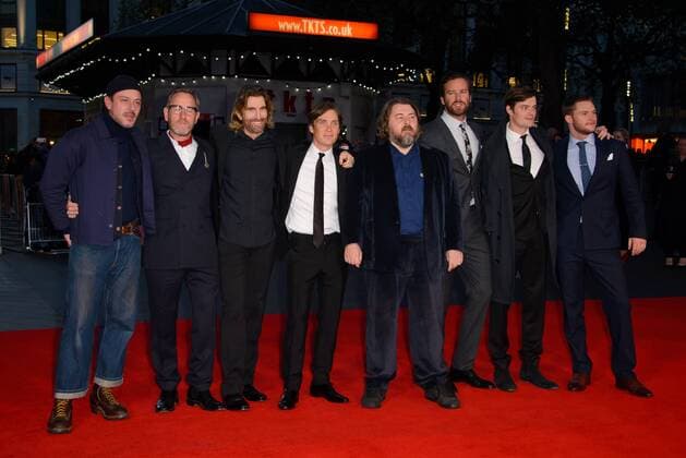 . 16 10 2016. London, United Kingdom. Enzo Cilenti, Michael Smiley, Ben Wheatley, Armie Hammer, Sam Riley, Cillian Murphy, Babou Ceesay, Sharlto Copley and Jack Reynor attend the Free Fire - Closing Night Gala - 60th BFI London Film Festival.  xChrisxJosephx xi-Imagesx IIM-13615-0057
