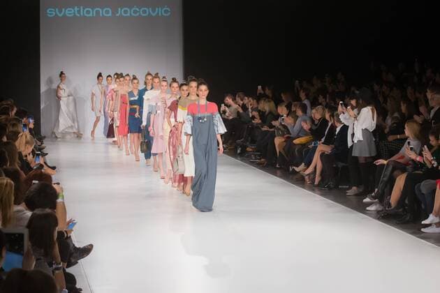 (161016) -- BUDAPEST, Oct. 16, 2016 -- Models present creations designed by Svetlana Jacovic of Serbia during the Mercedes-Benz Fashion Week Central Europe in Budapest, Hungary on Oct. 16, 2016.) HUNGARY-BUDAPEST-FASHION WEEK CENTRAL EUROPE AttilaxVolgyi 