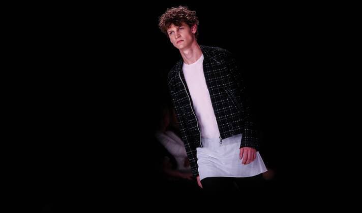 October 15, 2016 - Budapest, Hungary - A model displays a creation by Hungarian designer Kata Szegedi at Mercedes-Benz Fashion Week Central Europe on Oct 15, 2016 at VoÂ¡rkert BazoÂ¡r in Budapest, Hungary. Budapest Hungary  - ZUMAn230
