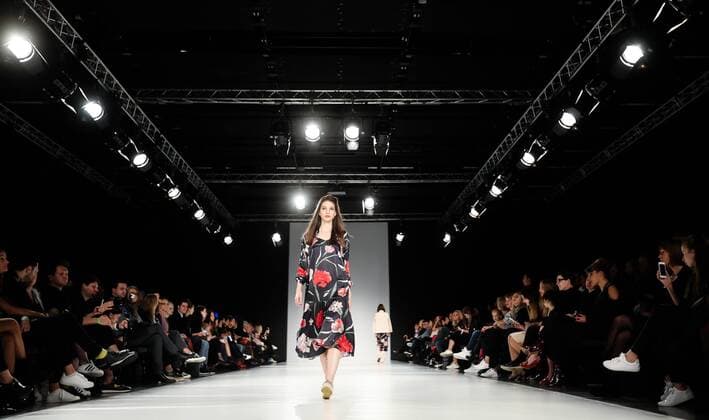October 15, 2016 - Budapest, Hungary - A model displays a creation by Hungarian designer Tomcsanyi at Mercedes-Benz Fashion Week Central Europe on Oct 15, 2016 at VoÂ¡rkert BazoÂ¡r in Budapest, Hungary. Budapest Hungary  - ZUMAn230