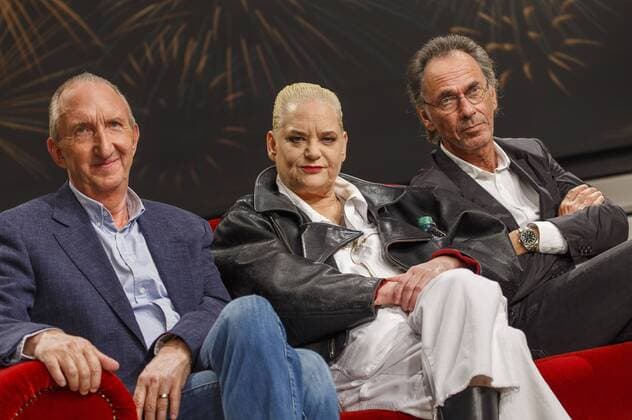 Mike Krüger, Hella von Sinnen und Hugo Egon Balder beim Fototermin zum RTL TV-Film Ein Schnupfen hätte auch gereich in den Nobeo Studios. Hürth, 17.10.2016 Foto:xC.xHardtx xFuturexImage
