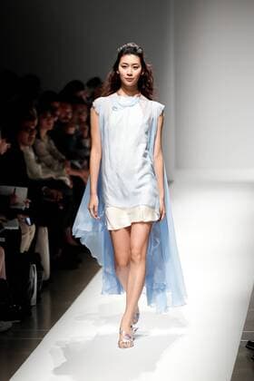 Hongkong Fashion Week A model wearing Hong Kong fashion designs walks down the runway during a special Fashion Hong Kong 2017 Spring Summer Collection show as part of Amazon Fashion Week Tokyo on October 17, 2016, Tokyo, Japan. The Hong Kong Trade Development Council organised the show to introduce the work of three fashion designers (Chailie Ho, Vickie Au and Polly Ho) and promote Hong Kong fashion in Tokyo. Amazon Fashion Week Tokyo runs until October 23.  (gxta_amazonfashionhongkong09)