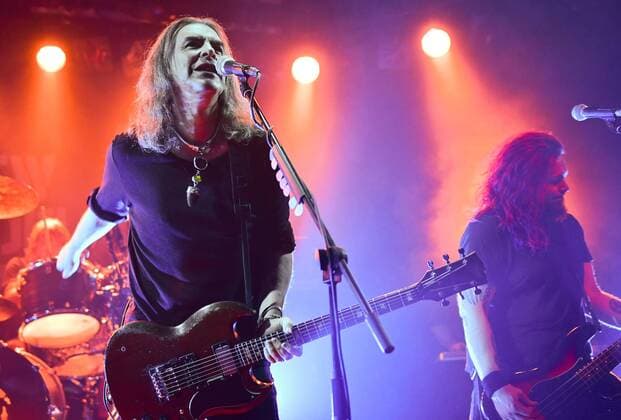 17.10.2016 --- New Model Army performing live on stage at Hirsch in Nuremberg, Germany on 17th October 2016 --- Justin Sullivan - lead vocals, guitar --- --- Ceri Monger - bass New Model Army live in concert