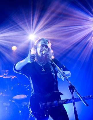 17.10.2016 --- New Model Army performing live on stage at Hirsch in Nuremberg, Germany on 17th October 2016 --- Justin Sullivan - lead vocals, guitar --- New Model Army live in concert