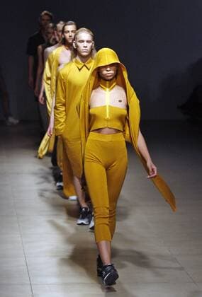 October 17, 2016 - Kiev, Ukraine - Models present creation by Ukrainian designer Dmitriy DIHTYAR,during Ukrainian Fashion Week ,at Mystetskyi Arsenal in Kiev, Ukraine,17 October,2016. The event presents Spring Summer - 2017 collections by Ukrainian and International designers from 12 to 18 October. Kiev Ukraine  - ZUMAn230