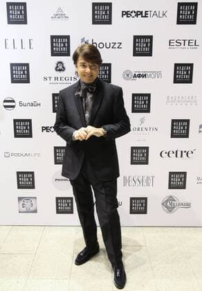 MOSCOW, RUSSIA - OCTOBER 18, 2016: Russian designer Valentin Yudashkin at the opening of the 35th Season of Moscow Fashion Week, in Moscow s Gostiny Dvor Shopping and Exhibition Centre. Dmitry Serebryakov TASS  TS034D67
