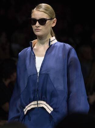 MOSCOW, RUSSIA - OCTOBER 18, 2016: A model showcases a creation during a runway show for the Spring Summer 2017 collection by designer Valentin Yudashkin at the 2016 Moscow Fashion Week, in Moscow s Gostiny Dvor Shopping and Exhibition Centre. Dmitry Serebryakov TASS  TS034D98