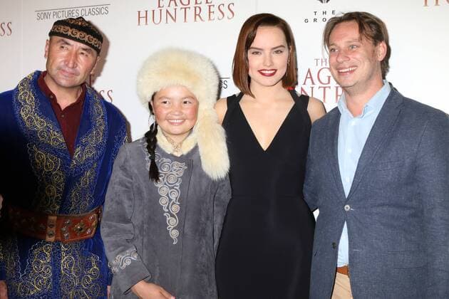 LOS ANGELES - OCT 18: Nurgaiv Rys, Aisholpan Nurgaiv, Daisy Ridley, Otto Bell at the The Eagle Huntress Premiere at the Pacific Theatres at The Grove on October 18, 2016 in Los Angeles, CA  Copyright: xKathyxHutchinsx xIPAx