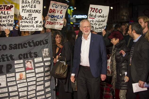 I, Daniel Blake People s Premiere London, UK. Jeremy Corbyn at the I, Daniel Blake People s Premiere at Vue West End on October 18, 2016 in London, England. LMK386-61140-191016 