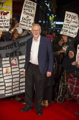 I, Daniel Blake People s Premiere London, UK. Jeremy Corbyn at the I, Daniel Blake People s Premiere at Vue West End on October 18, 2016 in London, England. LMK386-61140-191016 