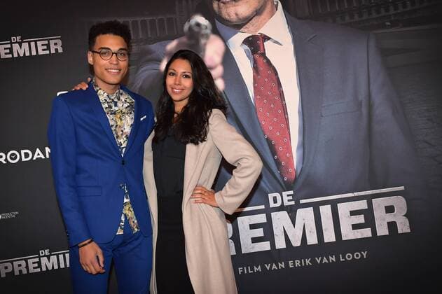 Danira Boukhriss Terkessidis pictured ahead of the Belgian premiere of Erik Van Looy movie called De Premier in Antwerp kinepolis, Wednesday 19 October 2016.  DAVIDxSTOCKMAN 04961136