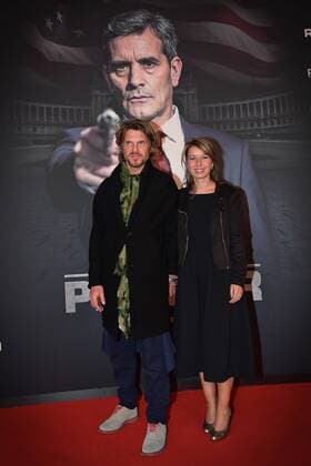 Werner Desmedt en Julie Bafort pictured ahead of the Belgian premiere of Erik Van Looy movie called De Premier in Antwerp kinepolis, Wednesday 19 October 2016.  DAVIDxSTOCKMAN 04961130