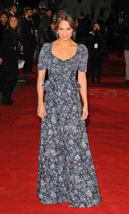 The Light Between Oceans - UK film premiere London, UK. Alicia Vikander at The Light Between Oceans - UK film premiere at the Curzon Mayfair, London on October 19th 2016. LMK315-61154-201016 