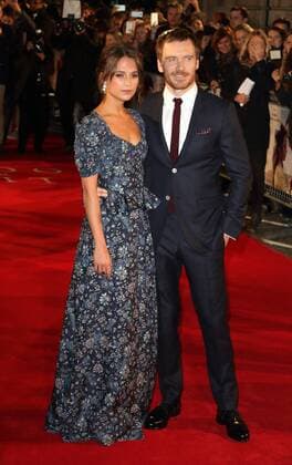 The Light Between Oceans - UK film premiere London, UK. Alicia Vikander and Michael Fassbender at The Light Between Oceans - UK film premiere at the Curzon Mayfair, London on October 19th 2016. LMK73-61153-201016 