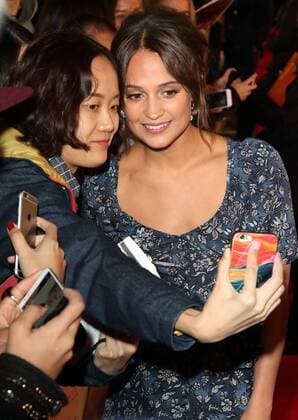 The Light Between Oceans - UK film premiere London, UK. Alicia Vikander at The Light Between Oceans - UK film premiere at the Curzon Mayfair, London on October 19th 2016. LMK73-61153-201016 