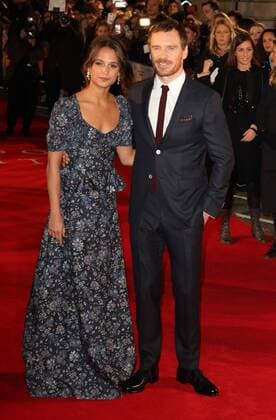 The Light Between Oceans - UK film premiere London, UK. Alicia Vikander and Michael Fassbender at The Light Between Oceans - UK film premiere at the Curzon Mayfair, London on October 19th 2016. LMK73-61153-201016 