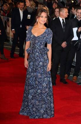 The Light Between Oceans - UK film premiere London, UK. Alicia Vikander at The Light Between Oceans - UK film premiere at the Curzon Mayfair, London on October 19th 2016. LMK73-61153-201016 