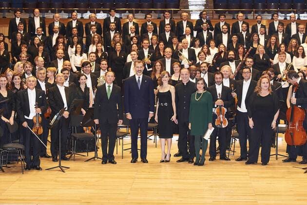 Prinzessin-von-Asturien-Preis: Konzert in Oviedo 20-10-2016 Spain Queen Letizia and King Felipe during the concert for the 25th Princess Asturias awards at the auditorio palace de Congresos in Oviedo. No Spain  Copyright: PPEx