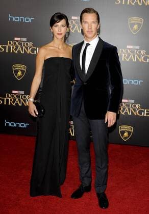 Benedict Cumberbatch & wife Sophie Hunter DR. STRANGE FILM PREMIERE Hollywood Patrick Rideaux PicturePerfect
