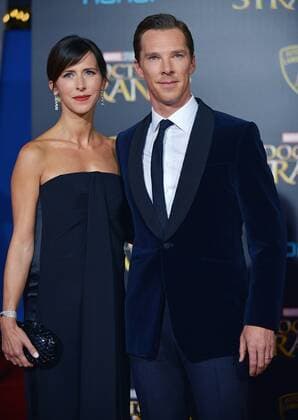Benedict Cumberbatch and his wife Sophie Hunter arrive at the world premiere of Marvel Studios Doctor Strange at the El Capitan Theatre in Los Angeles, California on October 20, 2016.  LAP20161020601 CHRISTINExCHEW