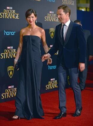 Benedict Cumberbatch and his wife Sophie Hunter arrive at the world premiere of Marvel Studios Doctor Strange at the El Capitan Theatre in Los Angeles, California on October 20, 2016.  LAP20161020605 CHRISTINExCHEW