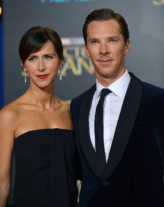 Benedict Cumberbatch and his wife Sophie Hunter arrive at the world premiere of Marvel Studios Doctor Strange at the El Capitan Theatre in Los Angeles, California on October 20, 2016.  LAP20161020607 CHRISTINExCHEW