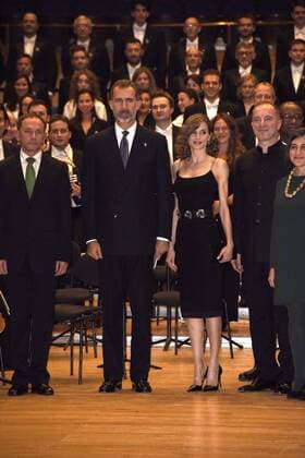 Oviedo. King Felipe and Queen Letizia attending a concert the day before the Princess of Asturias awards  JuanxRuizxBezos