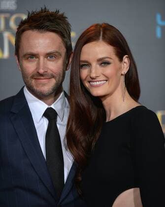 Chris Hardwick and his wife Lydia Hearst arrive at the world premiere of Marvel Studios Doctor Strange at the El Capitan Theatre in Los Angeles, California on October 20, 2016.  LAP20161020623 CHRISTINExCHEW