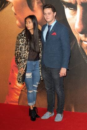 Jack Reacher: Never Go Back European Premiere London, UK. Tyger Drew Honey (R) and guest at Jack Reacher: Never Go Back European Premiere at Cineworld, Leicester Square. 20 October 2016 LMK73-62642-211016 
