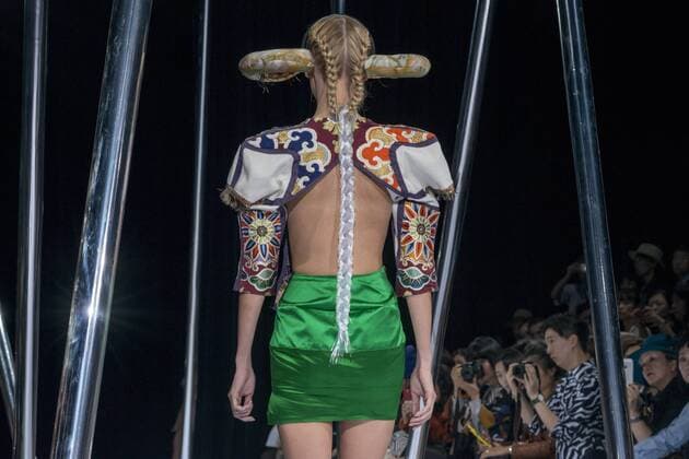 October 21, 2016 - Tokyo, Tokyo, Japan - A model presents a creation by designer Keiichiro Yuri for brand keiichirosense as part of Fashion Week Tokyo Spring Summer 2017. Tokyo Japan - ZUMAc166 20161021_zap_c166_014
